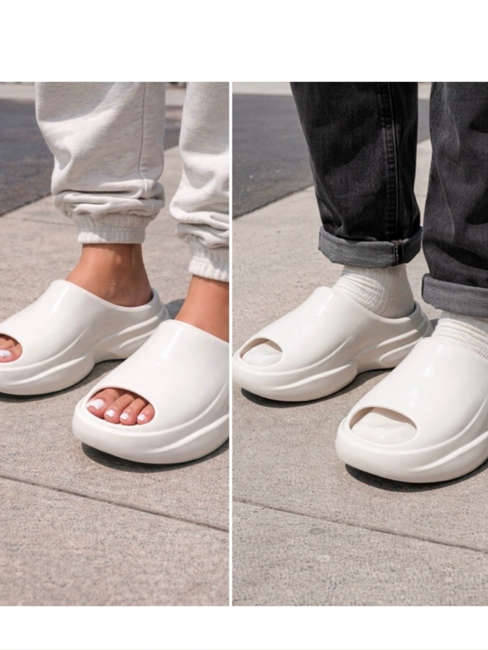 NIB XVESSEL Noahs Ark White Molded Clog Slide Sz M Unisex W 8.5-9 M 7.5💚
